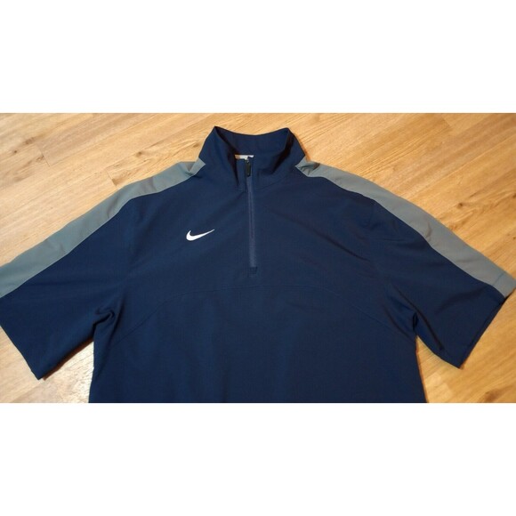 Nike Dri Fit Hot Jacket Mens Small 1/4 Zip Windbreaker Zipped Pocket Pullover - Picture 4 of 16